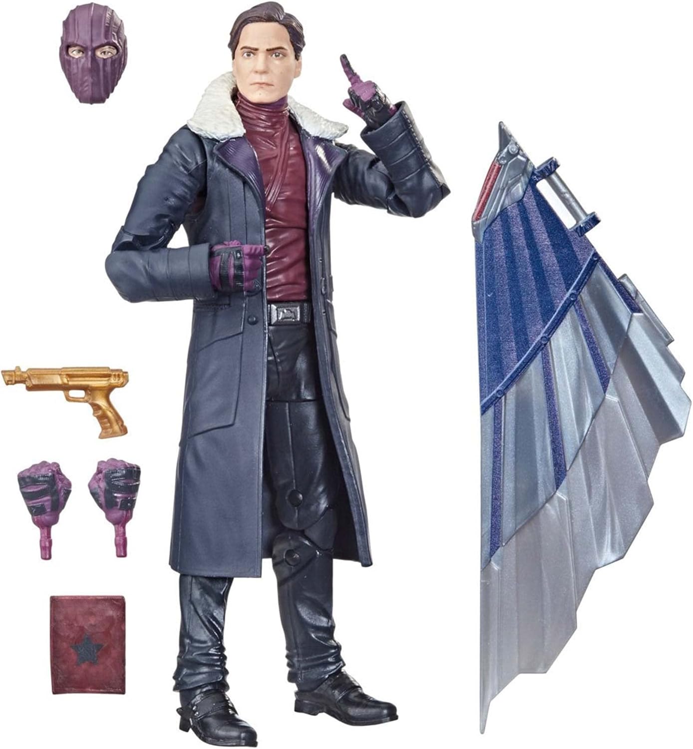 Avengers Hasbro Marvel Legends Series 6-inch Action Figure Toy Baron Zemo, Premium Design and 5 Accessories, for Kids Age 4 and Up , Blue