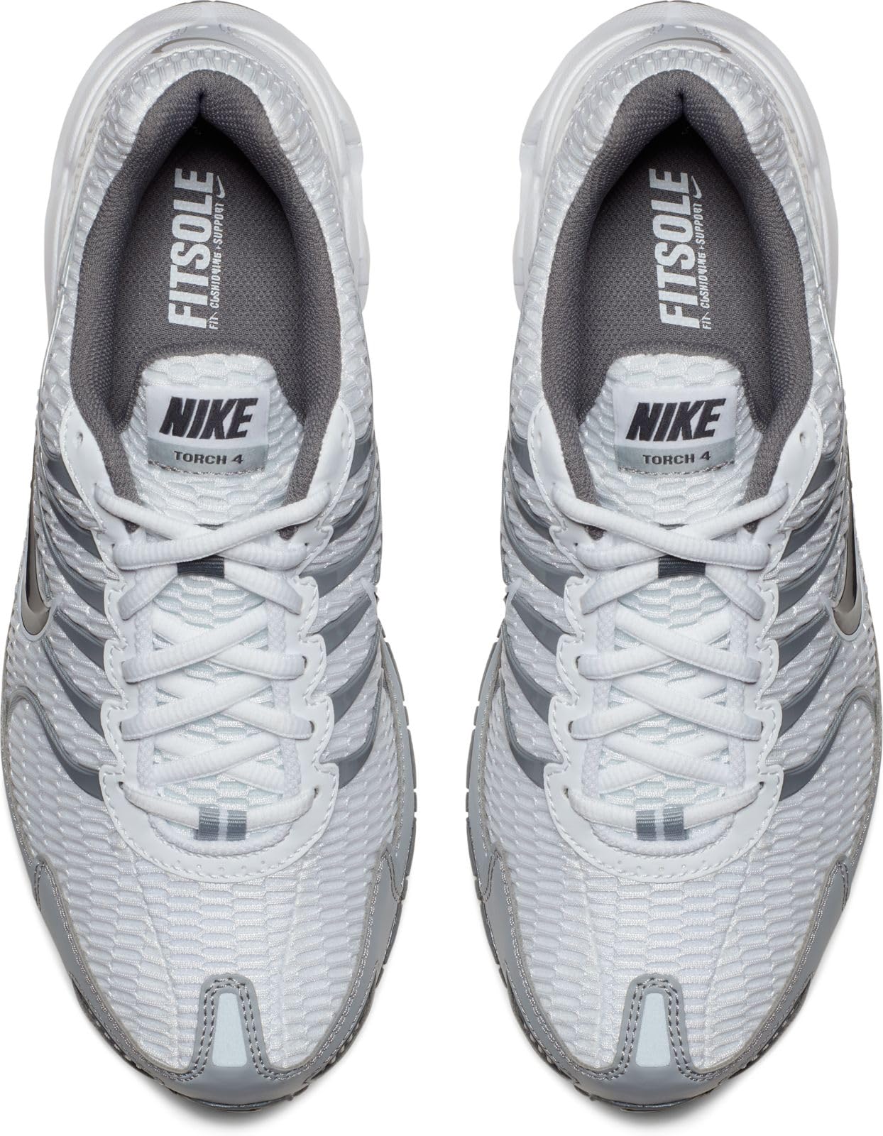 Nike Men's Air Max Torch 4 Running Shoe: 14 White/Anthracite/Wolf Grey/Cool Grey