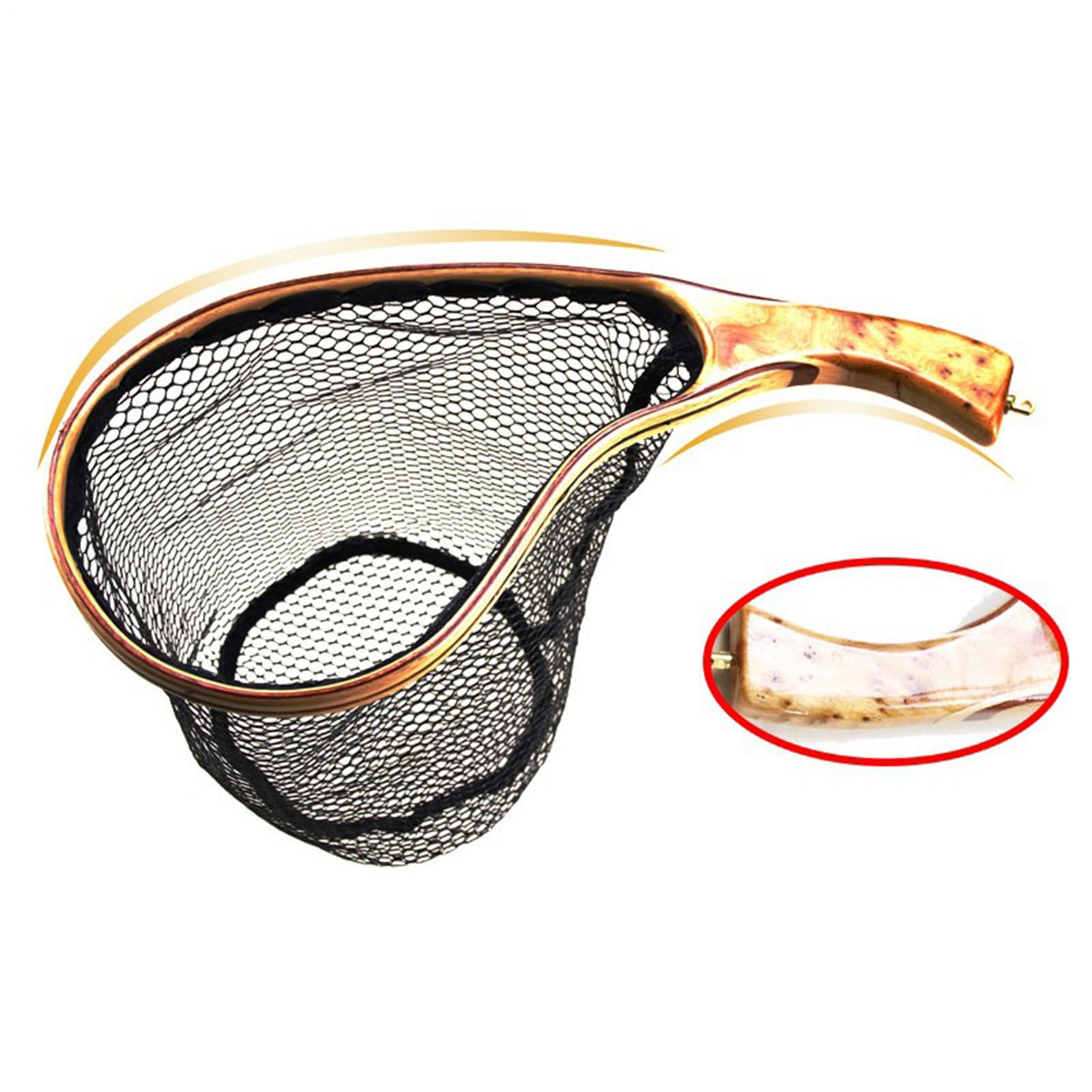 Rete da a mosca – Retino da – Fishpond Fish-Safe, attrezzatura da spigola | atterraggio pesce rete nera, per