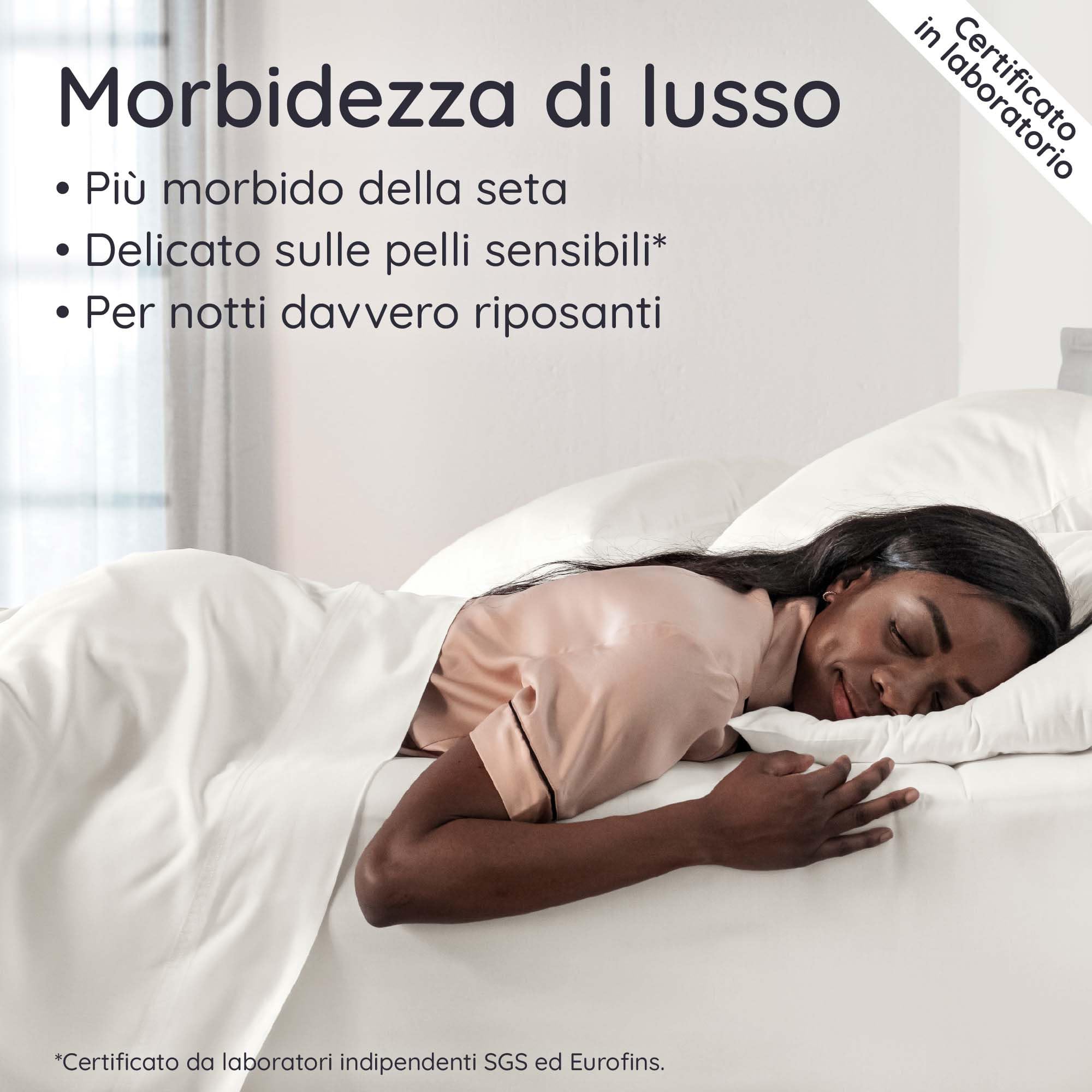 Bambaw Lenzuolo angoli matrimoniale bambu, 180x200 cm, Altezza fino a 35 cm, Lenzuola rinfrescanti, Biancheria da letto in bambu, Lenzuola antiacaro matrimoniali, Lenzuolo 180x200 con angoli (Beige)