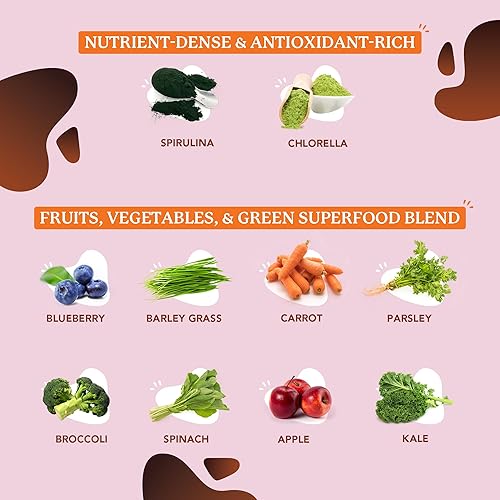 Miniatura 4 de Phagan Greens Superfood - Bebidas en polvo para niños, delicioso polvo de superalimento verde chocolate para niños, suplementos de mezcla de