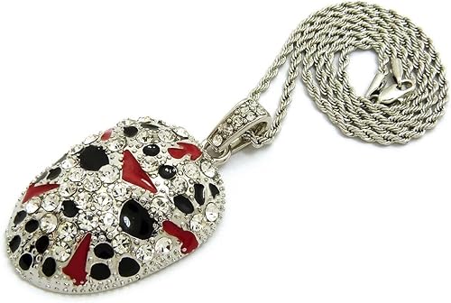 Miniatura 3 de COLGANTE DE CADENA CUBANA, CUBANO, CUBANO PARA HOMBRES MÁSCARA DE RAPPER HIP HOP HOP