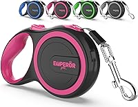Emperor Pets 26ft Heavy Duty Retractable Dog Leash - Anti-Slip Grip, Reflective Tape for Medium/Large Dogs up to 110lbs - Tangle-Free PK26
