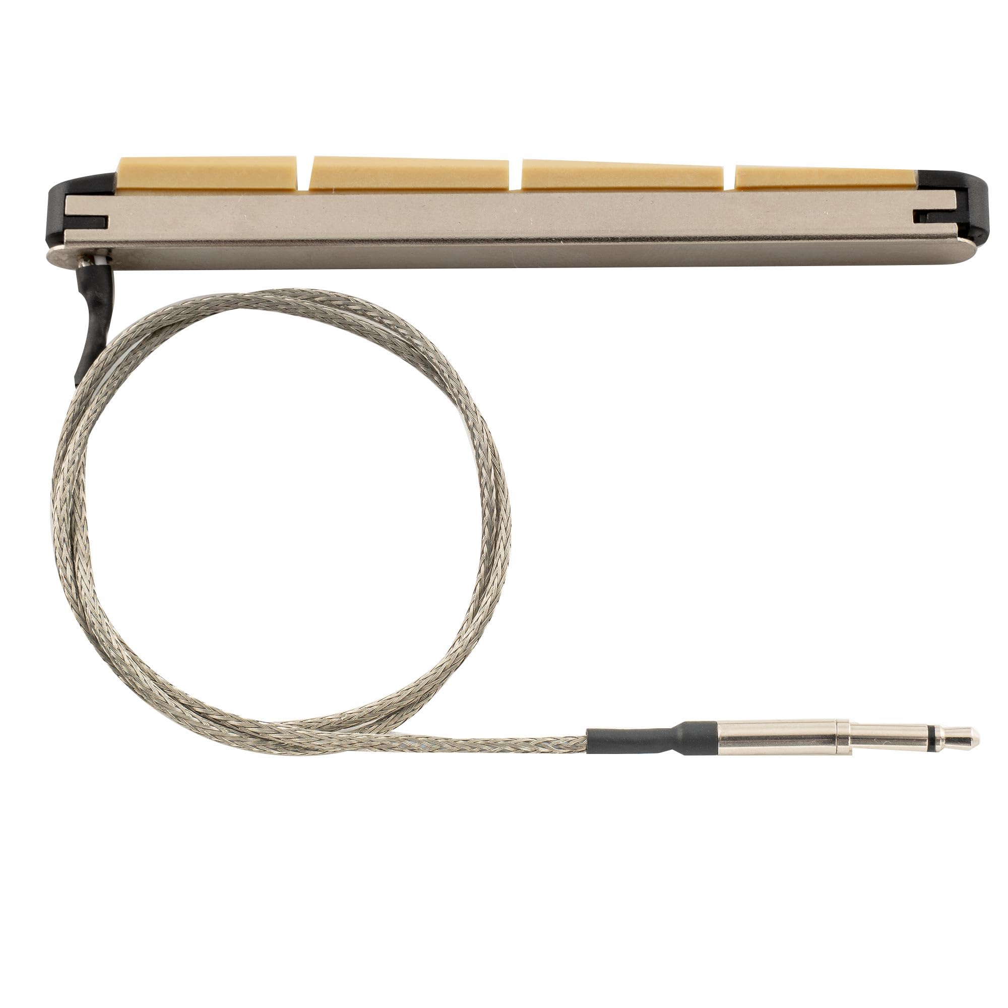 Musiclily Basic Transducer Under Bridge Saddle Ceramic Piezo Pickup for 4-String Acoustic Bass, 84mm×6mm, Gold - Image 3