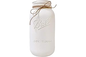 Elegant and Spacious White Mason Jars for Stunning Centerpieces