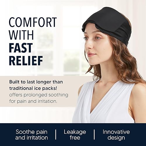 Miniatura 5 de Everlasting Ice RX Mascarilla refrescante para la hinchazón  Máscara de ojos de gel reutilizable  Bolsa de hielo para ojos para migrañas, dolor