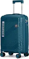 Mala de Bordo Mão 10kg Padrão ANAC Viagem em PP Rígido Rugoso Anti Arranhão e Ziper Duplo Antifurto Cadeado com Senha Sequence 20 (Azul)