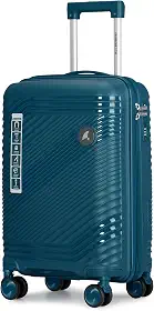 Mala de Bordo Mão 10kg Padrão ANAC Viagem em PP Rígido Rugoso Anti Arranhão e Ziper Duplo Antifurto Cadeado com Senha Sequence 20 (Azul)