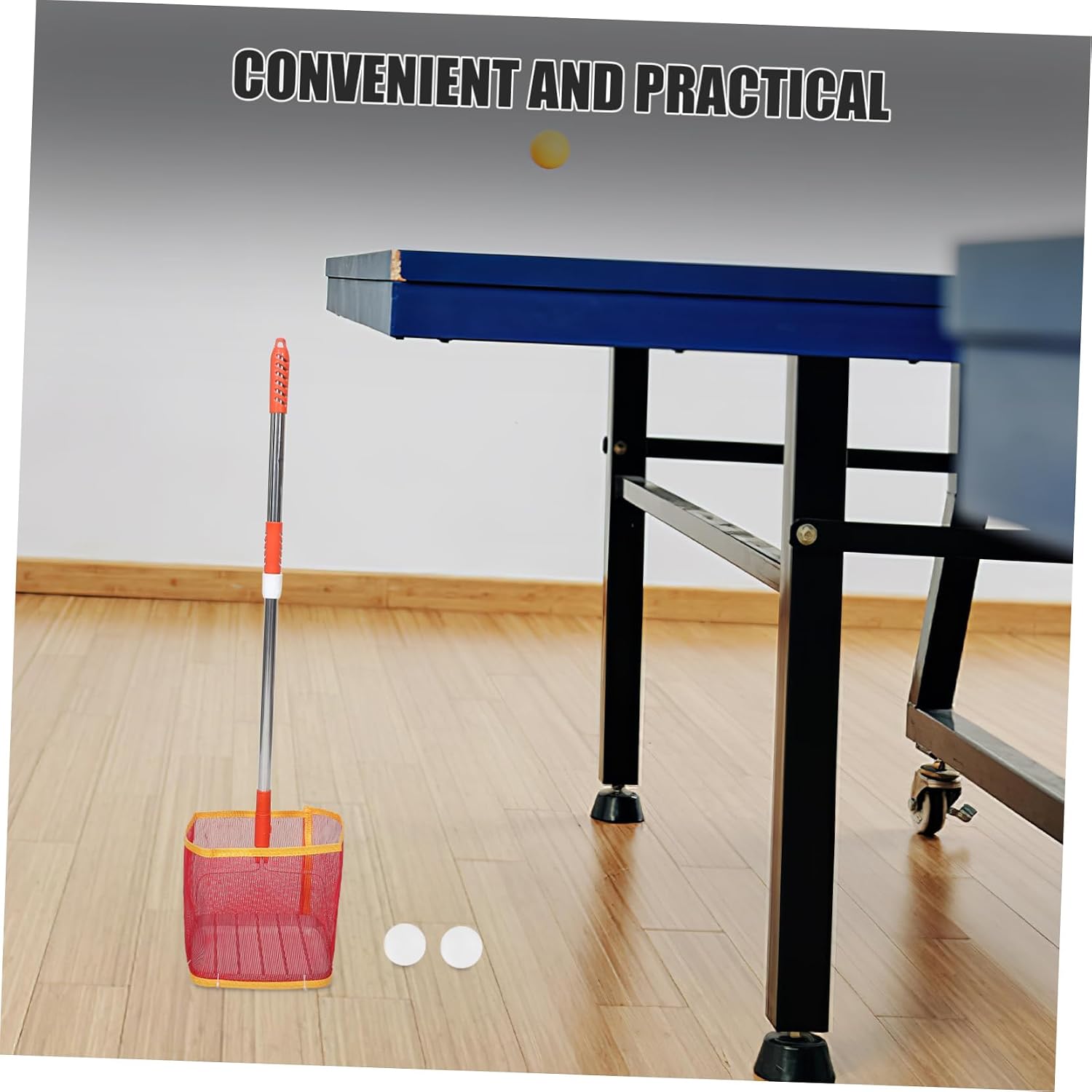 Table Tennis Ball Collector Convenient Long Handle Picker Tool for Easy Retrieval Versatile Practical for Use Essential Accessory for Table Tennis Players
