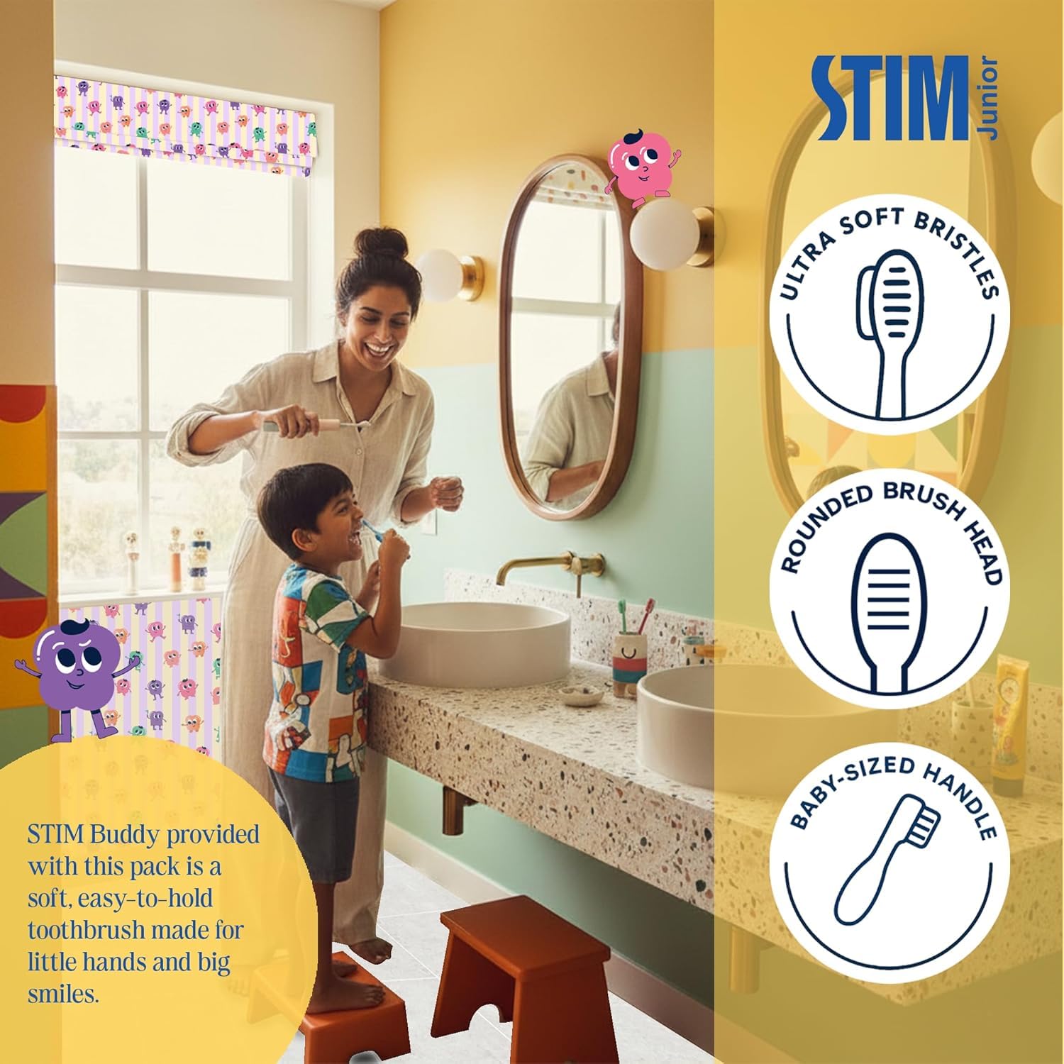 STIM Junior Baby Toothpaste | 6-36 Months | Safe to Swallow 2