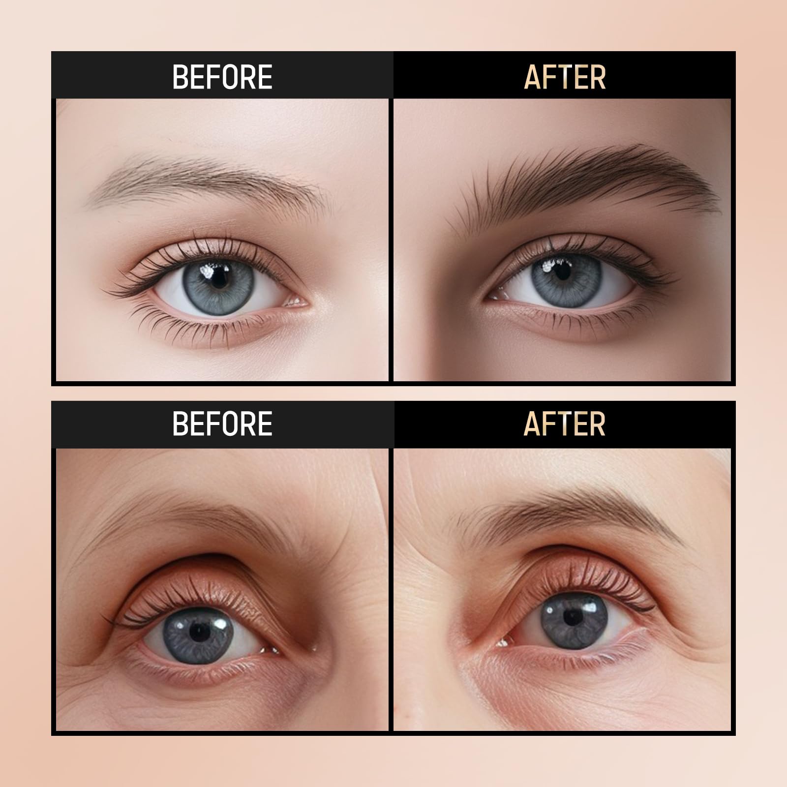 Rose Roll Eyebrow Pencil, Microblading Eyebrow Pen, Long Lasting, Waterproof, Smudge Proof Brow Pen, Creates Natural - Image 3