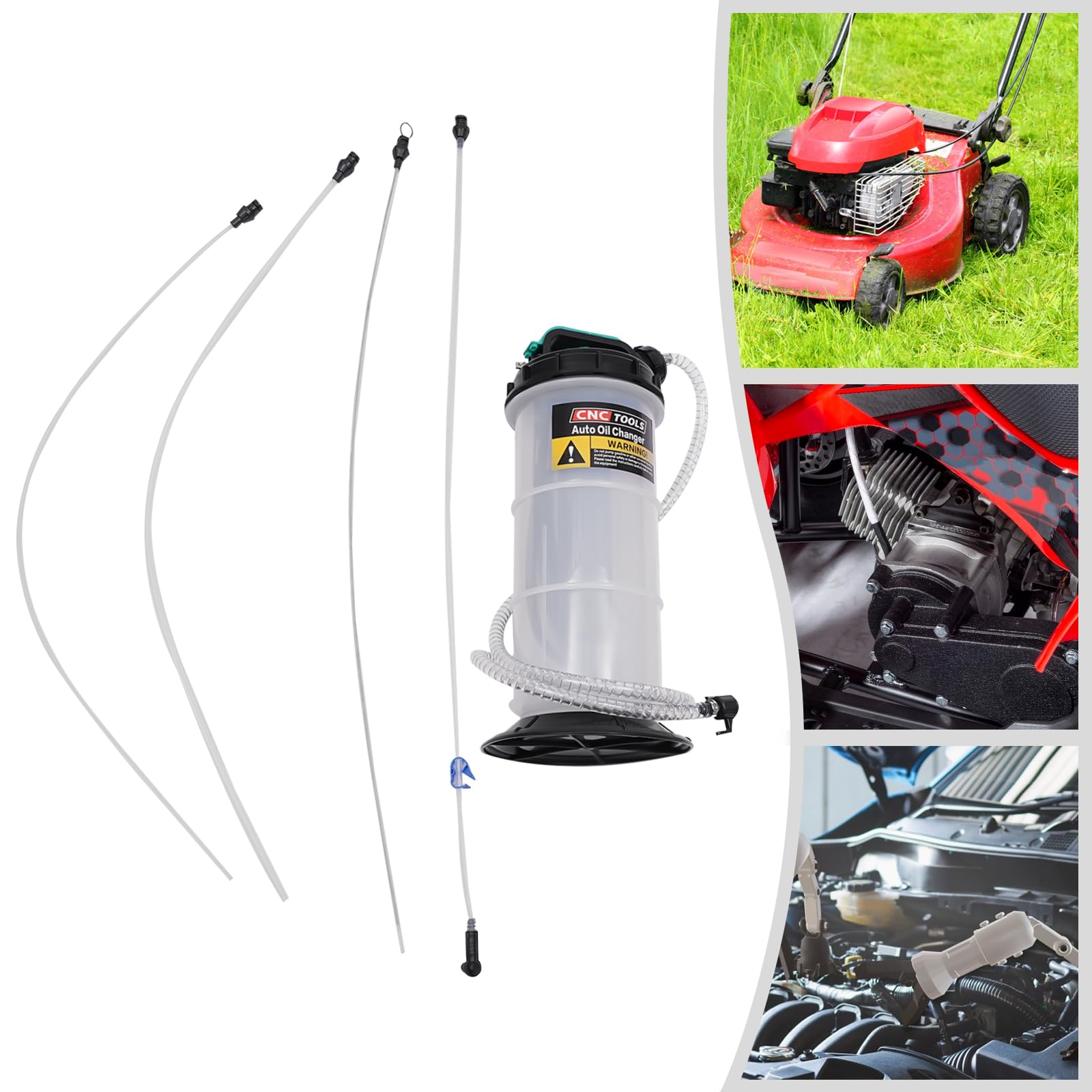 1.17 galones Extractor de líquido manual Bomba de extracción de líquidos Cambiador de aceite para automóviles, motocicletas, cortacésped, barcos, lanchas a motor y más