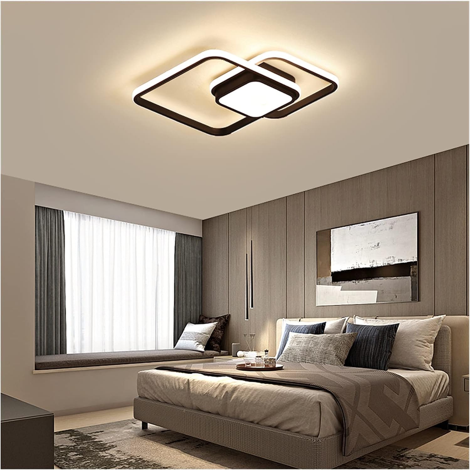 Lustre de plafond moderne au design élégant pour éclairage de salon et salle à manger