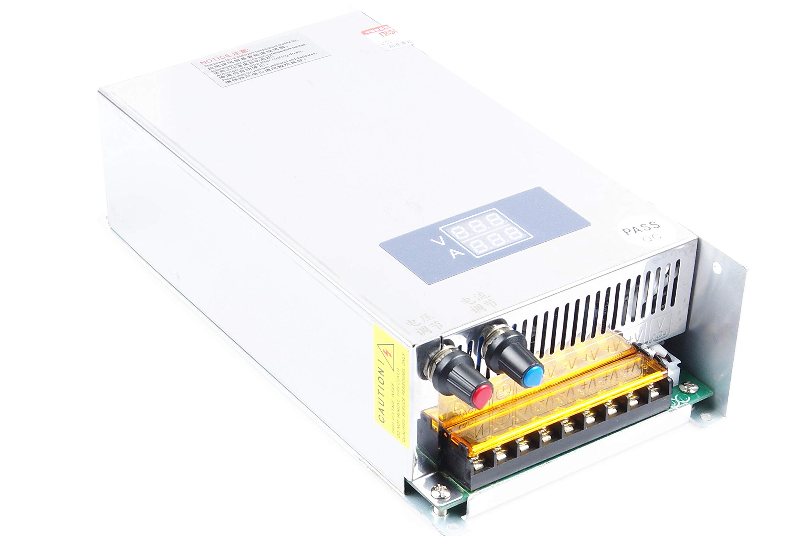 LIVISN Adjustable DC Power Voltage Converter AC 110V to DC 0-80V 0-12.5A Module 80V Switching Power Supply Digital Display 1000W Voltage Regulator