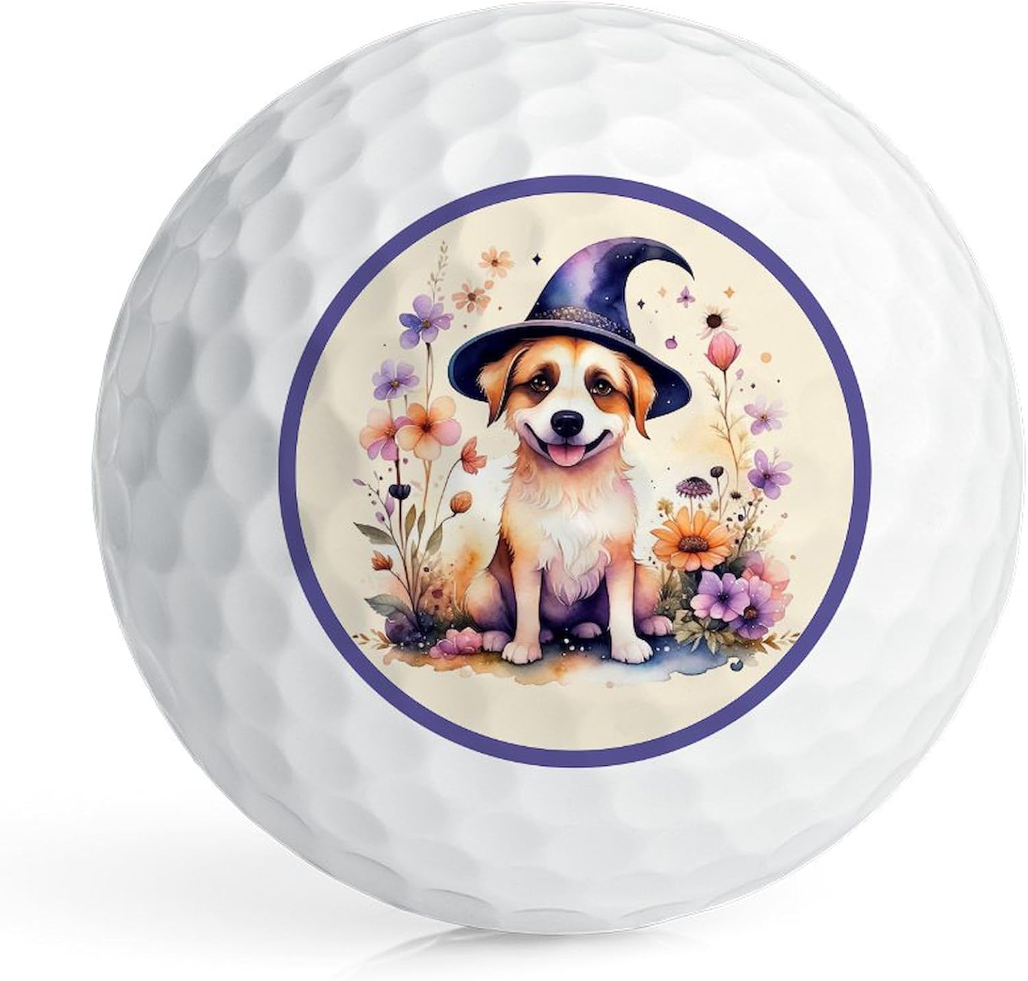 CafePress Halloween Witch Puppy Dog Novelty Golf Balls (Pk of 12)