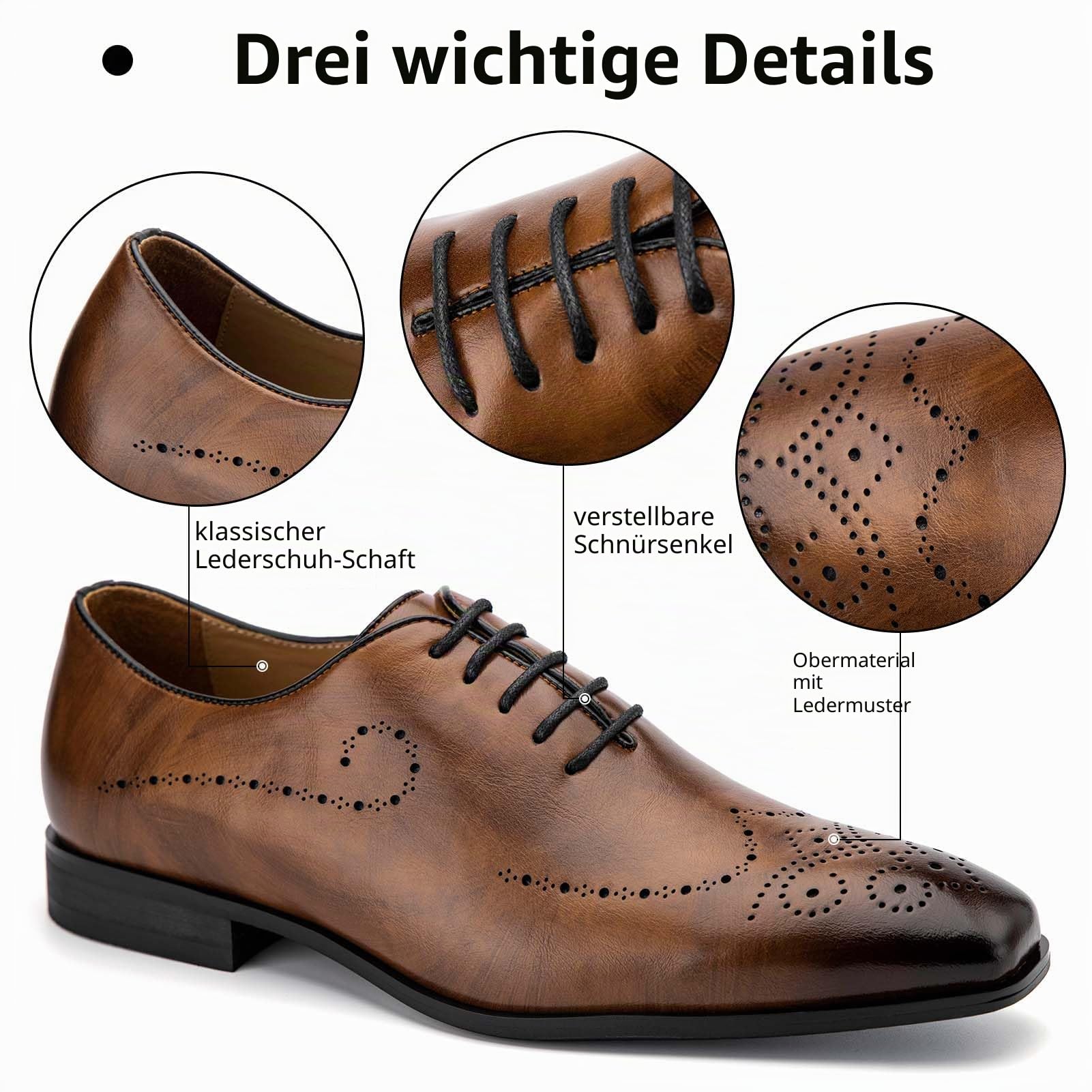 MEIJIANA Oxford Schuhe Herren Business Schuhe Leder Elegante Herren Anzugschuhe Sommer Schnürhalbschuhe