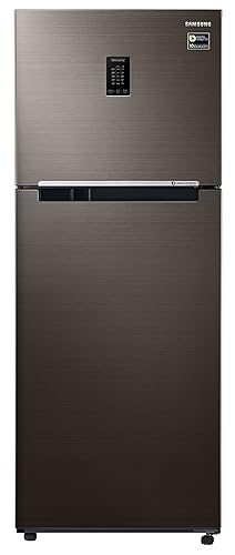 Samsung 386L 3 Star Frost-Free Double Door Digital Inverter Refrigerator (RT39B5C3EDX/HL, Luxe Brown, Curd Maestro, 2022 Model)