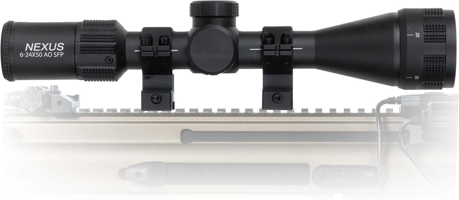 Triton Nexus 6-24x50 AO Second Focal Plane SFP Adjustable Objective High Power Variable Optic Rifle Scope