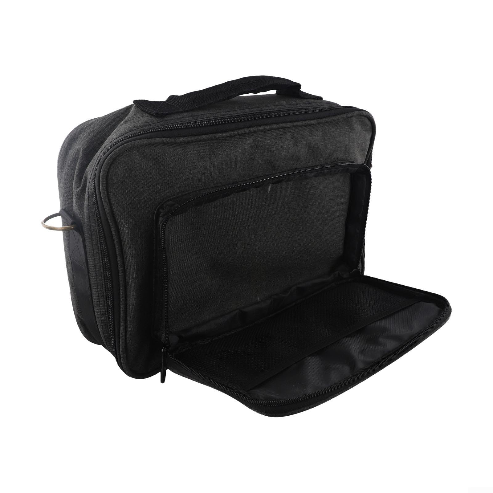 Bolsa portátil para pedales de guitarra, funda de almacenamiento para músicos, color negro, 49 x 27 x 16 cm (S)
