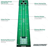 Vista 2 de Nueva Alfombrilla de Golf Portátil, Mini Golf - Verde de Golf Interior + Verde de Golf Exterior - Alfombrilla de Golf con 3 Bolas + Varilla