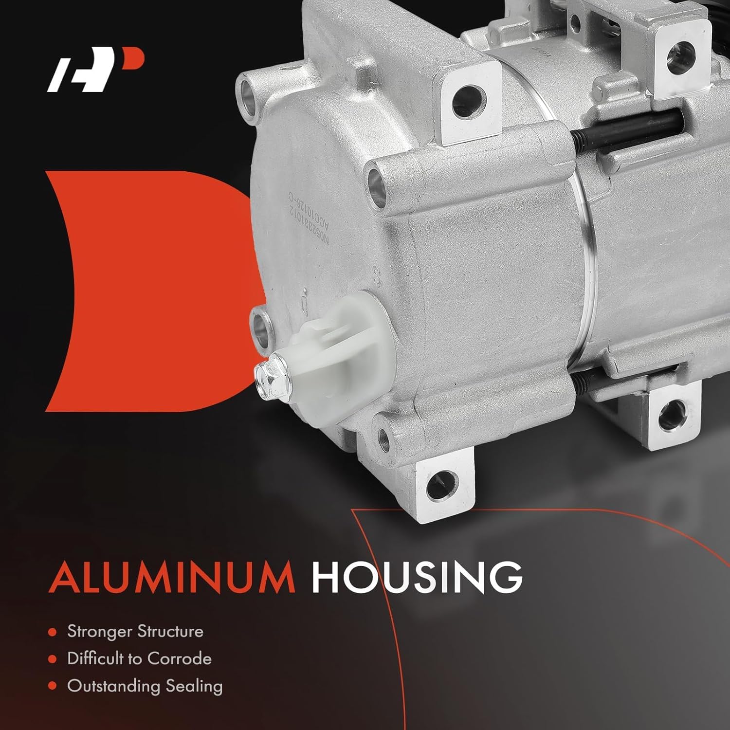 A-Premium A/C Compressor with Clutch Compatible with 4.9L 7.5L 1989, Ford F-150, F-250, F-350, F-53 Motorhome Chassis, Bronco