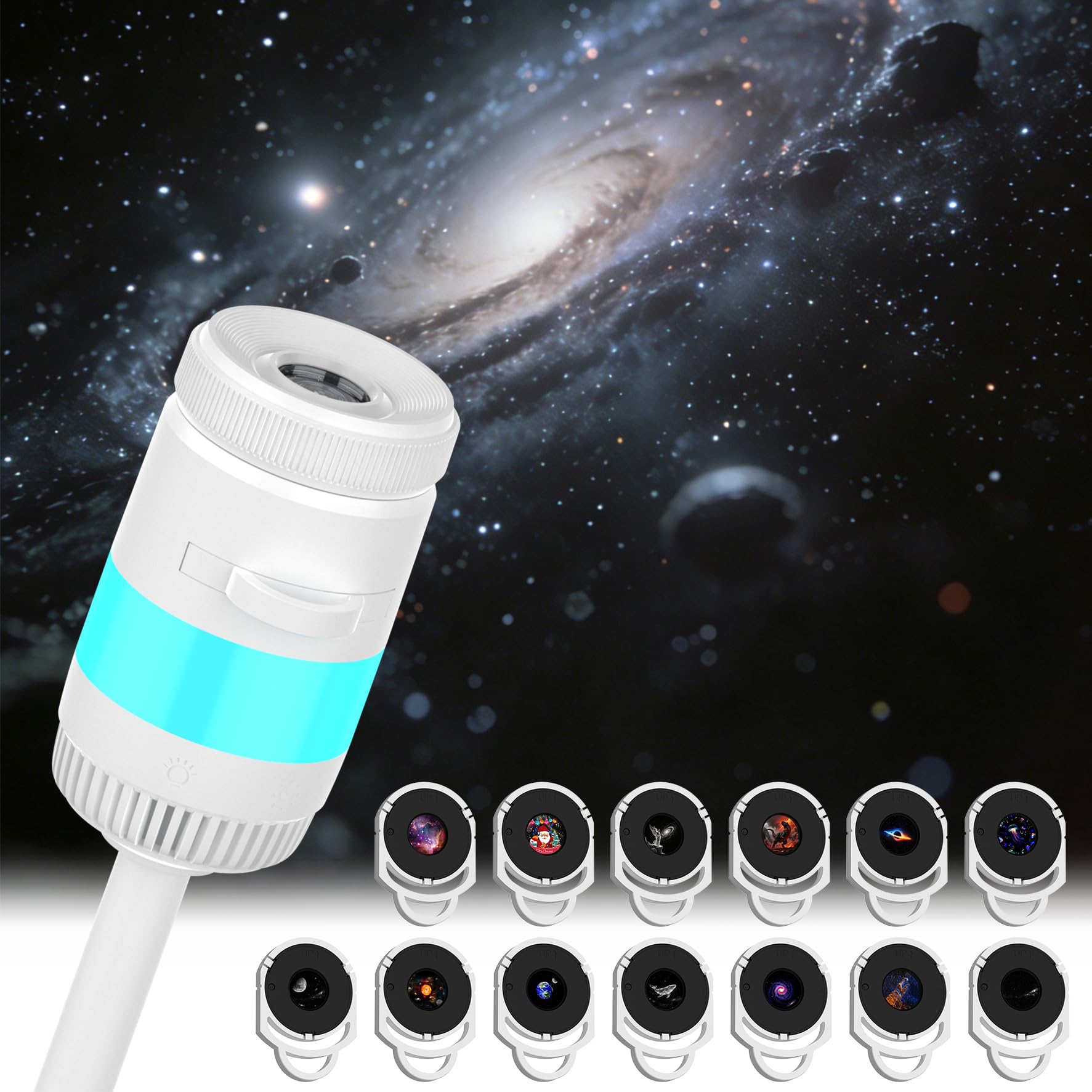 Photo 1 of TTKADIY Holographic Galaxy Projector Night Light