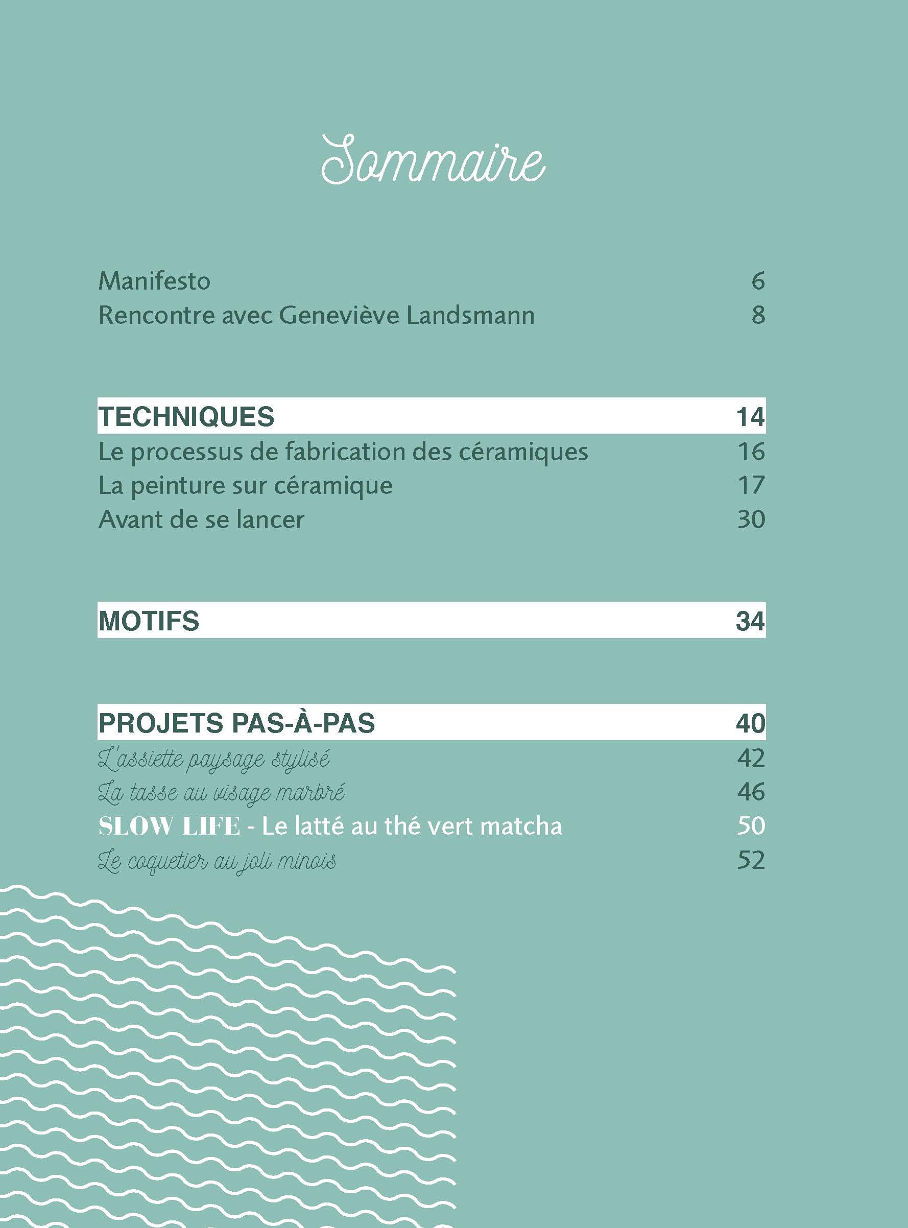 Peinture sur Céramique - 20 projets en pas-à-pas pour un lâcher prise créatif