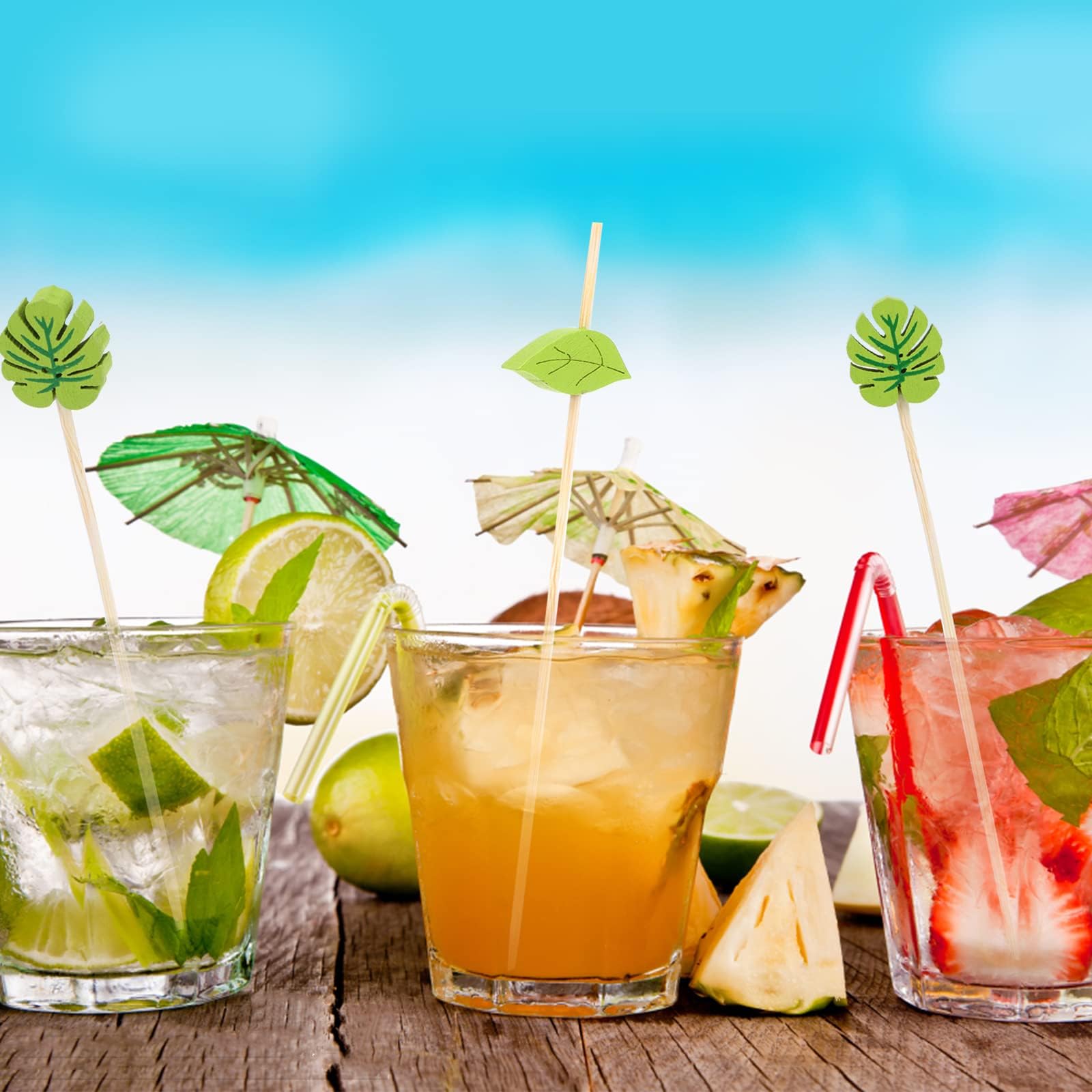 Pique Cocktail Bois,200 Pieces Pique Aperitif,12cm Bâtons Cocktails Bois,BoisBrochettes Cocktail Cure,BoisBâtonnets Cocktails,Cure Dent Decoratif Aperitif pour Cocktai Boissons Fruit Desserts (A)