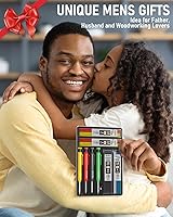 Vista 7 de Nicpro Paquete de 4 lápices de carpintero con sacapuntas, lápices mecánicos de carpintero con 52 recambios, lápices de construcción de alta Negro