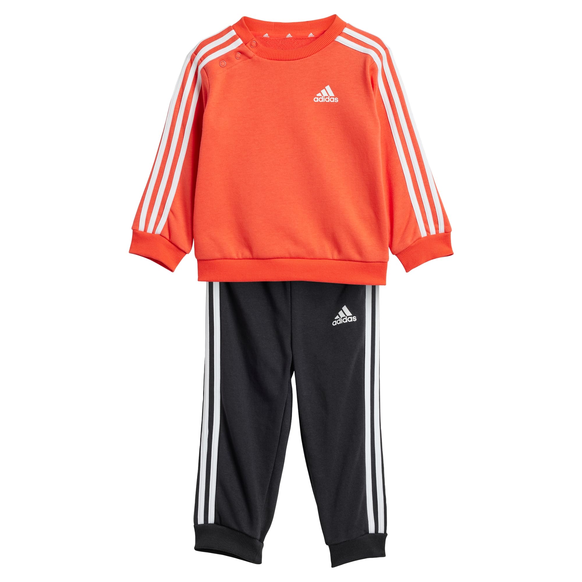 adidas Infants Essentials 3-Stripes Jogger Set, JOGGER JOVEN/BEBE Bebé, bright red/white,