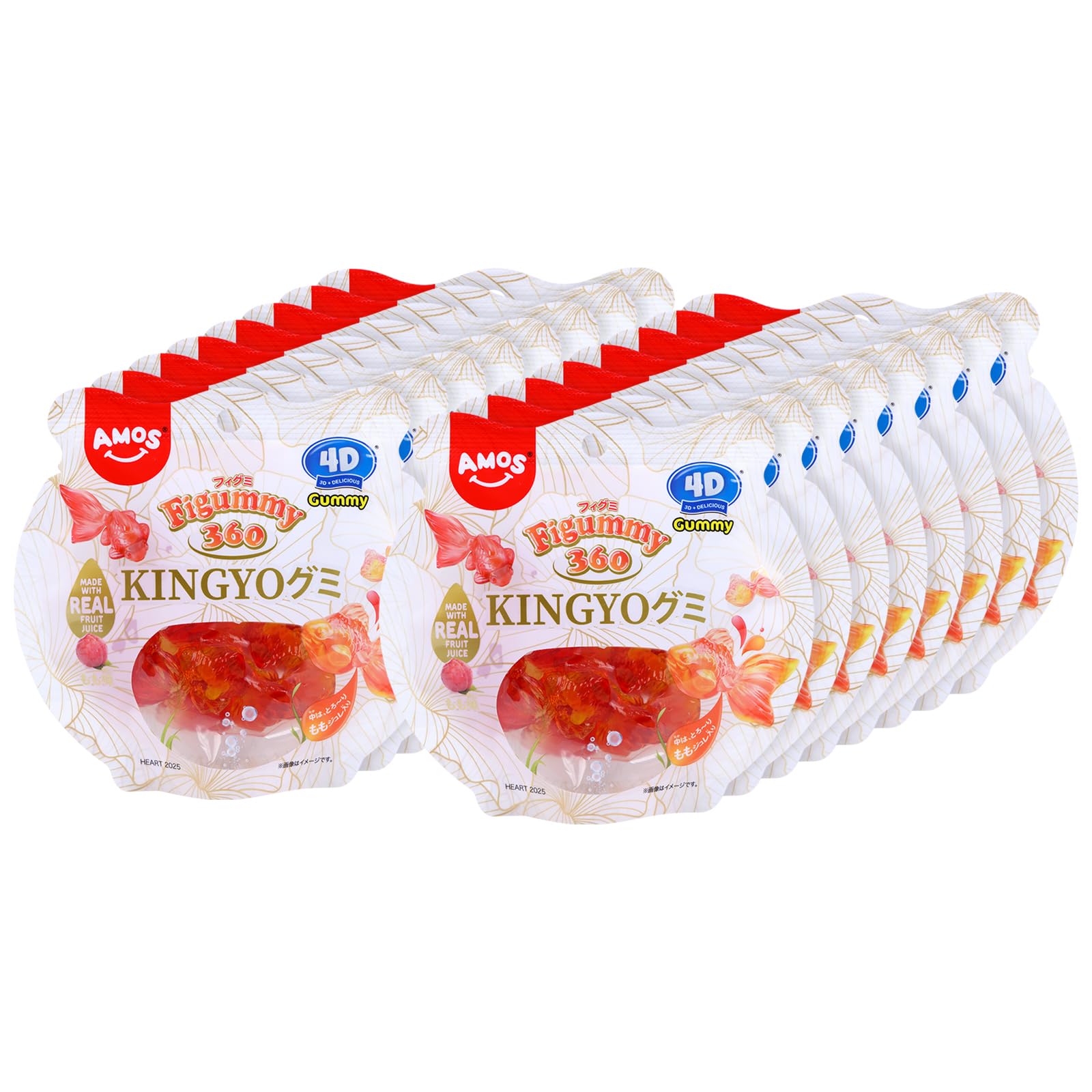 Amazon | AMOS フィグミ 360 KINGYO GUMMY 16 袋セット 4D 立体金魚 