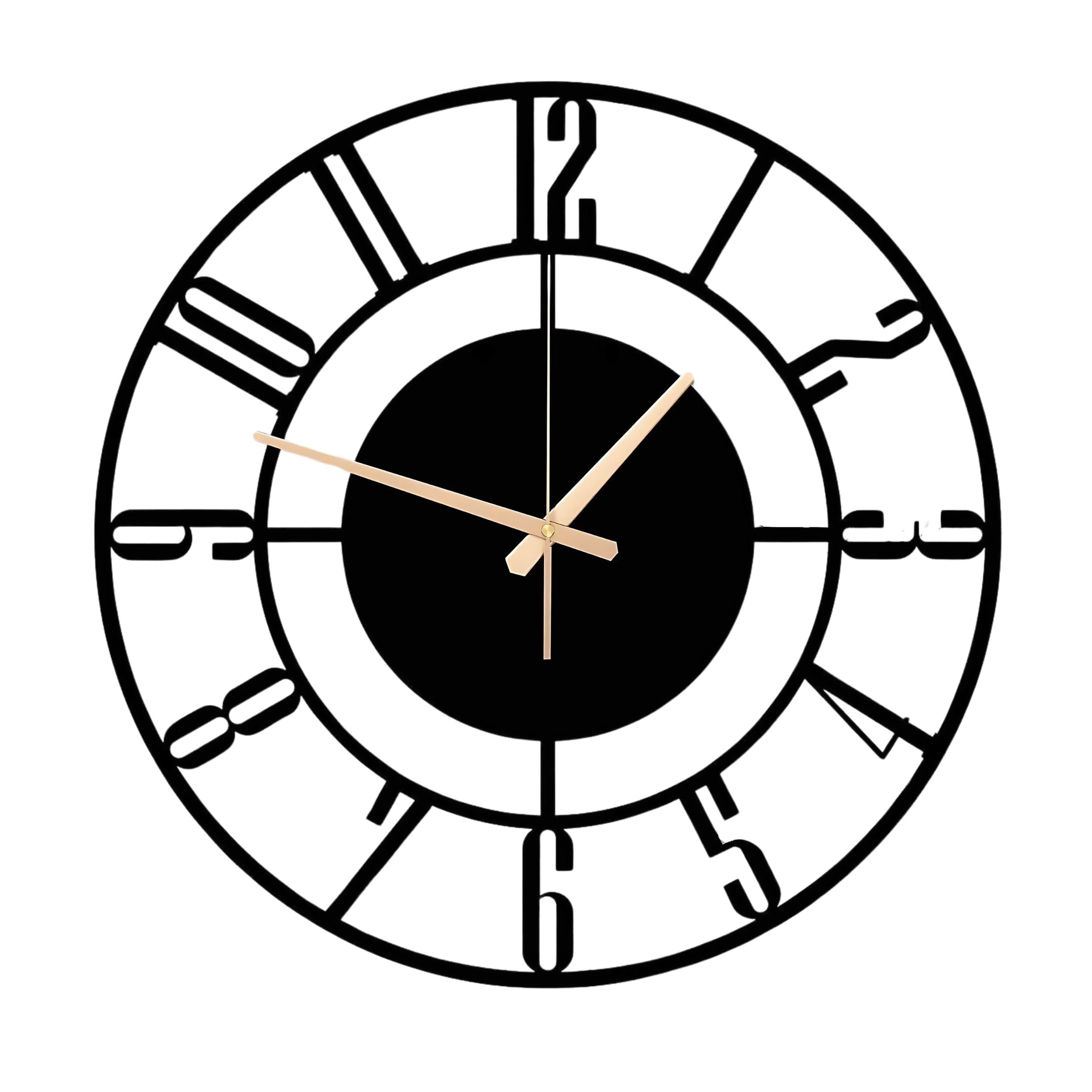 LIPPAN� Wall Clock Black Wall Clocks Battery Operated - Simple Minimalist Acrylic Clock Decorative for Office,Bedroom,Living Room for Home Decor (B0DHYRYT8G) Amazon Price History, Amazon Price Tracker