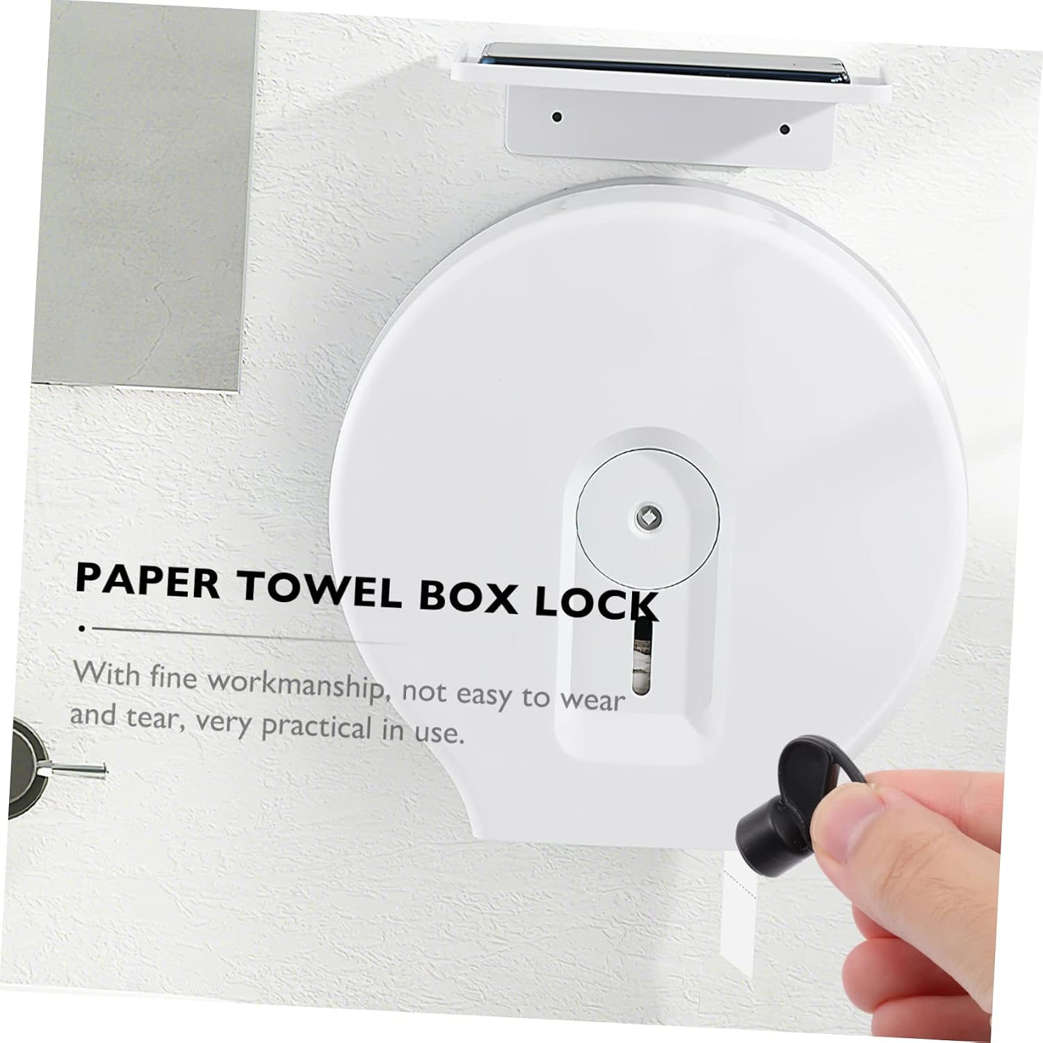 4pcs Paper Towel Dispenser Key Toilet Paper Box Lock for Easy Access for Hotels Restaurants and Public Restrooms Compatible Standard Dispensers