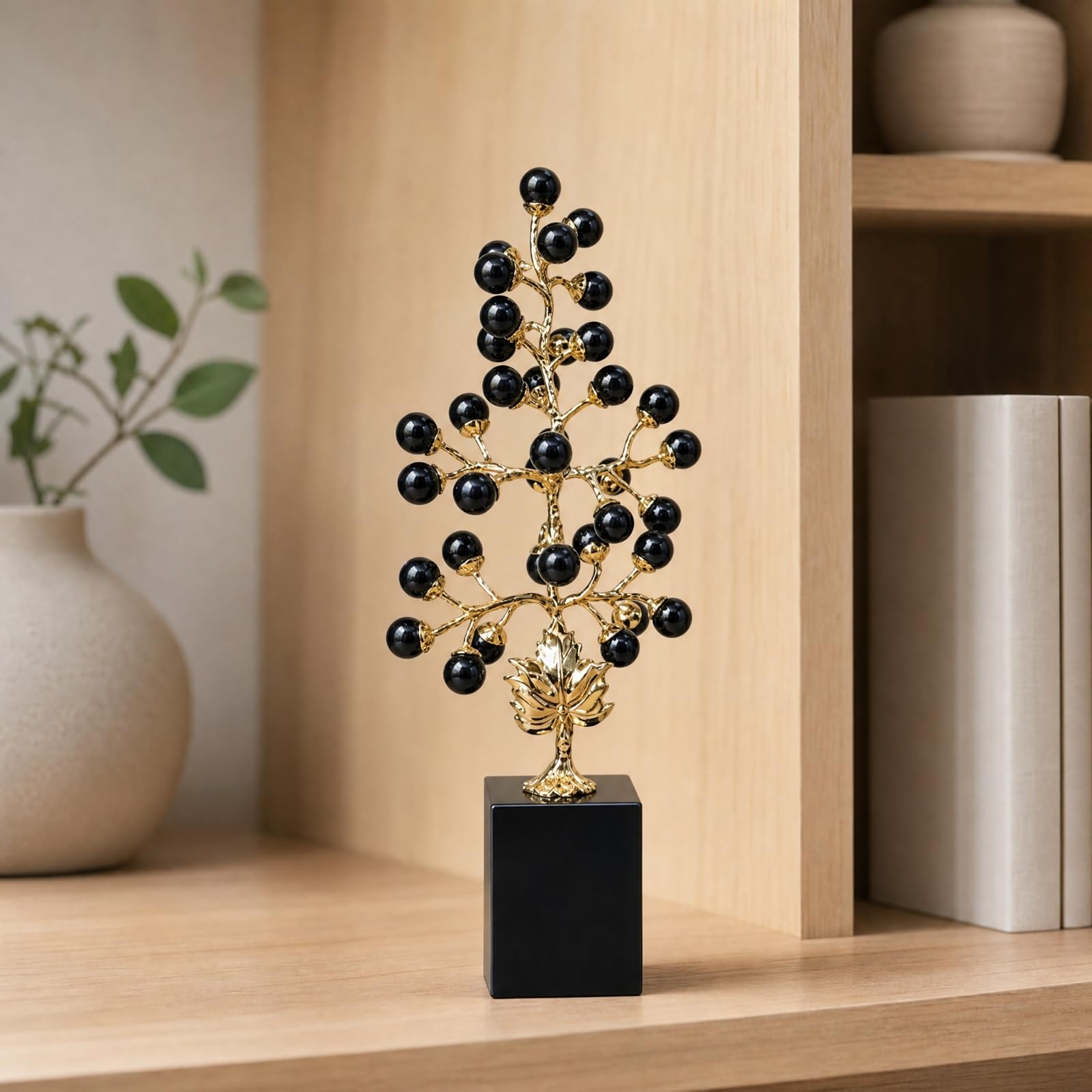 Arbre en Métal | Élégant, Raffiné, Décoration, pr lon, Bureau, Crémaillère, Noir