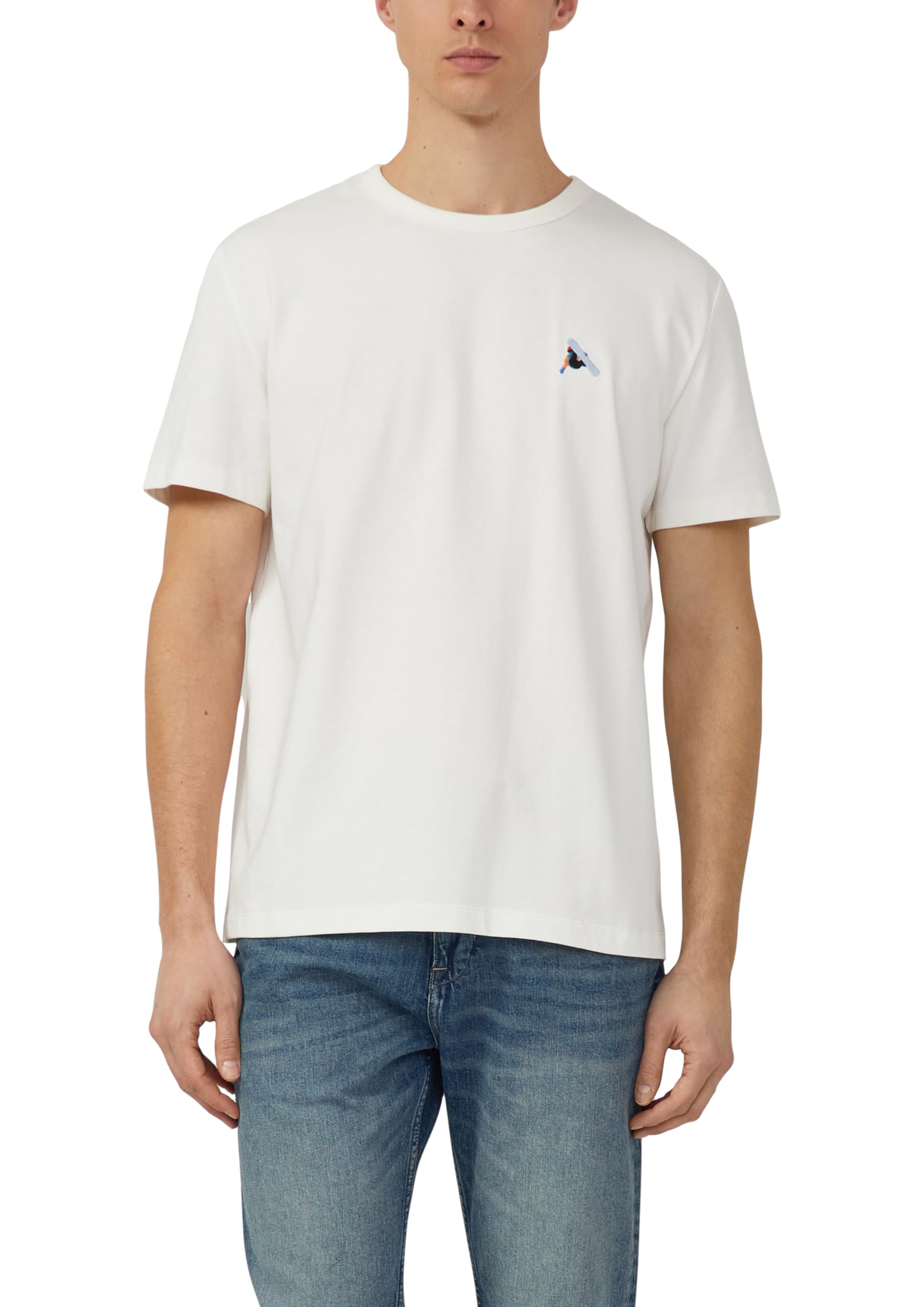 s.Oliver Gestreiftes Baumwoll-Shirt mit Hemdkragen