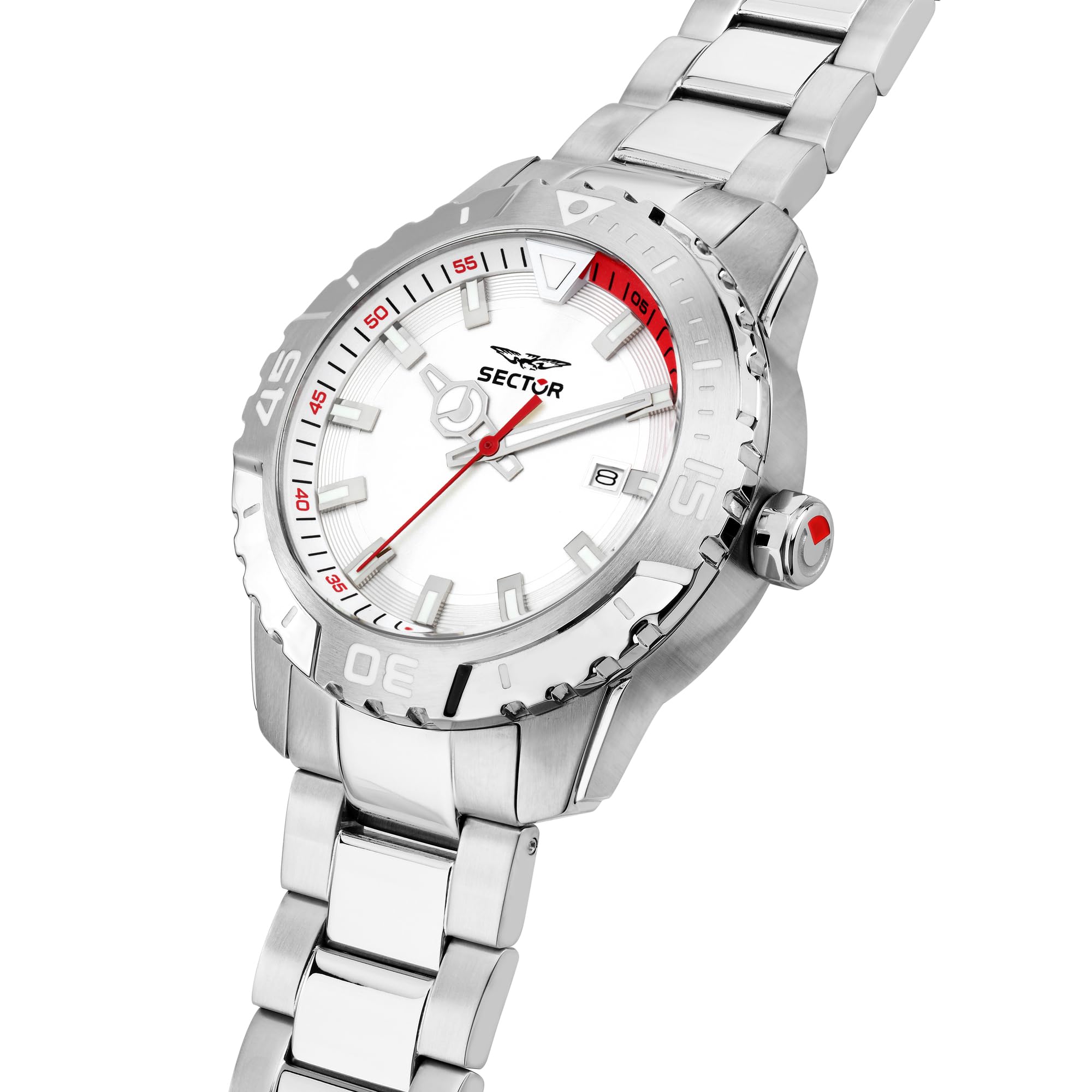 Sector No Limits Orologio Uomo, Tempo, Data, Analogico, 42 mm, Collezione LEGEND - R3253135002