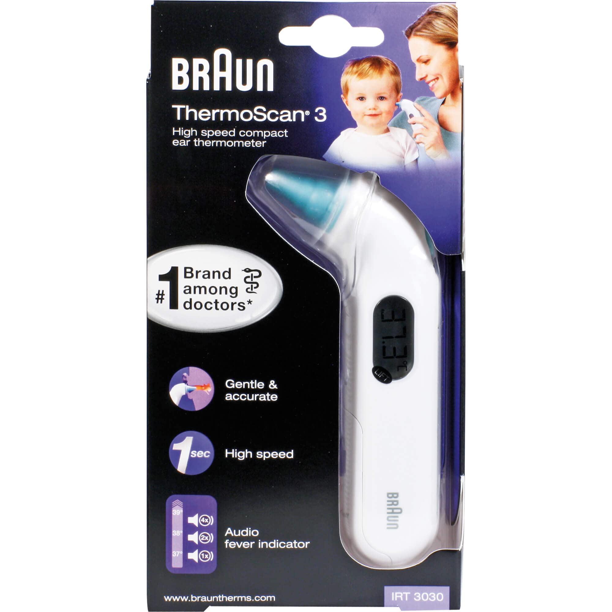 BRAUN THERMOSCAN 3 Infrarot-Ohrthermometer 1 St