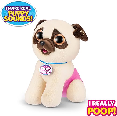 Miniatura 2 de Pets Alive ZURU - Cachorro de peluche sorpresa para cachorros Pooping Puppies, peluches ultrasuaves, mascotas de juguete interactivas, cachorro
