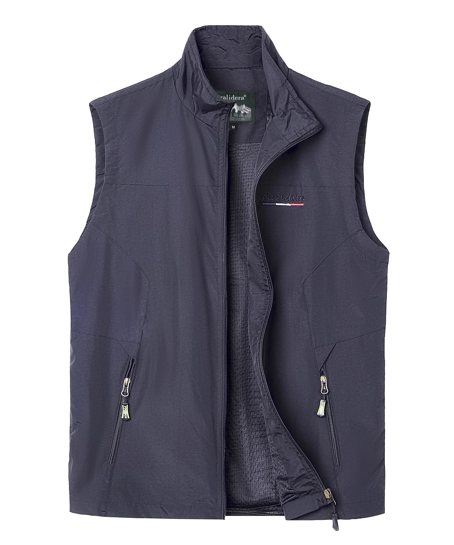 Oralidera Herren Outdoor Weste Fotografie Freizeitweste Trekking Wander Weste Sommer Nylon Atmungsaktiv Ärmellose Jacke Funktionsweste
