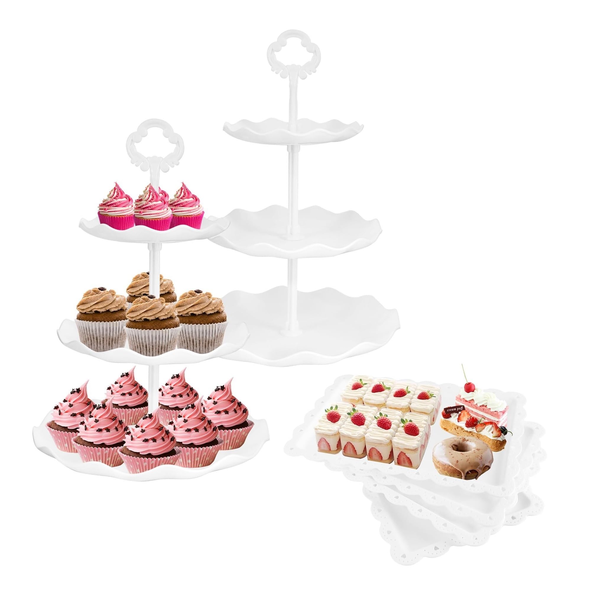 Ryckey Cake Stands Dessert Serving Tray Cookie Platter Rack Tower