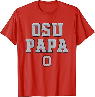 Ohio State Buckeyes Dad OSU Papa Red Officially Licensed T-Shirt