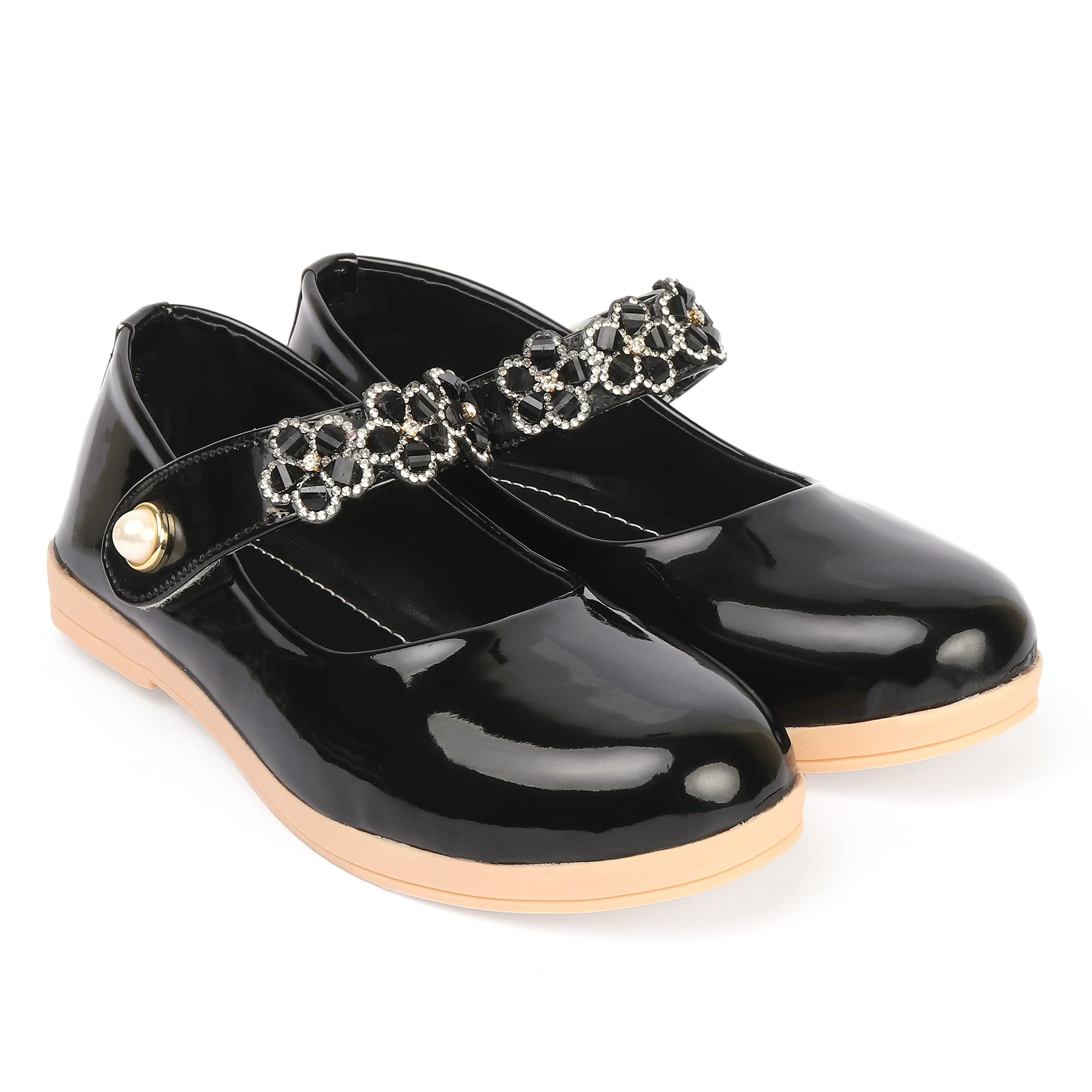 SIYA Freeplay Bellies for Girls/Kids, Casual and Party Footwear for Age 2 to 10 Years Black (B095YWN8TL) Amazon Price History, Amazon Price Tracker