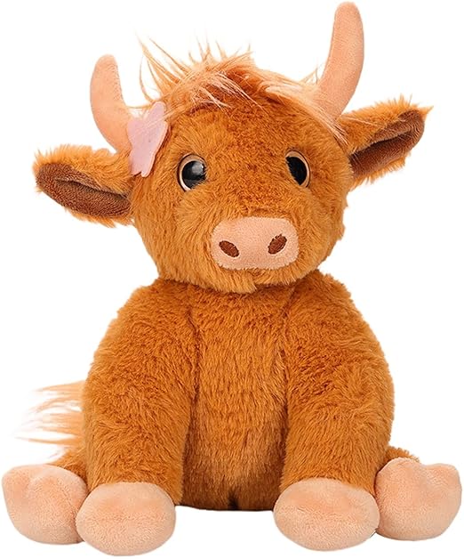 Plush Toy Cattle Doll Yak Doll Cow Realistic Soft Cuddly Farm Toy