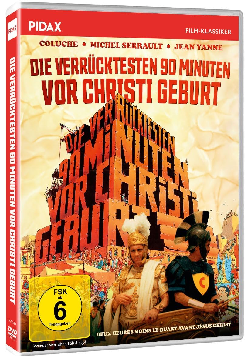 Die verrücktesten 90 Minuten vor Christi Geburt (Deux heures moins le quart avant Jésus-Christ) / Kultige Monumentalfilm-Parodie mit Starbesetzung (Pidax Film-Klassiker)