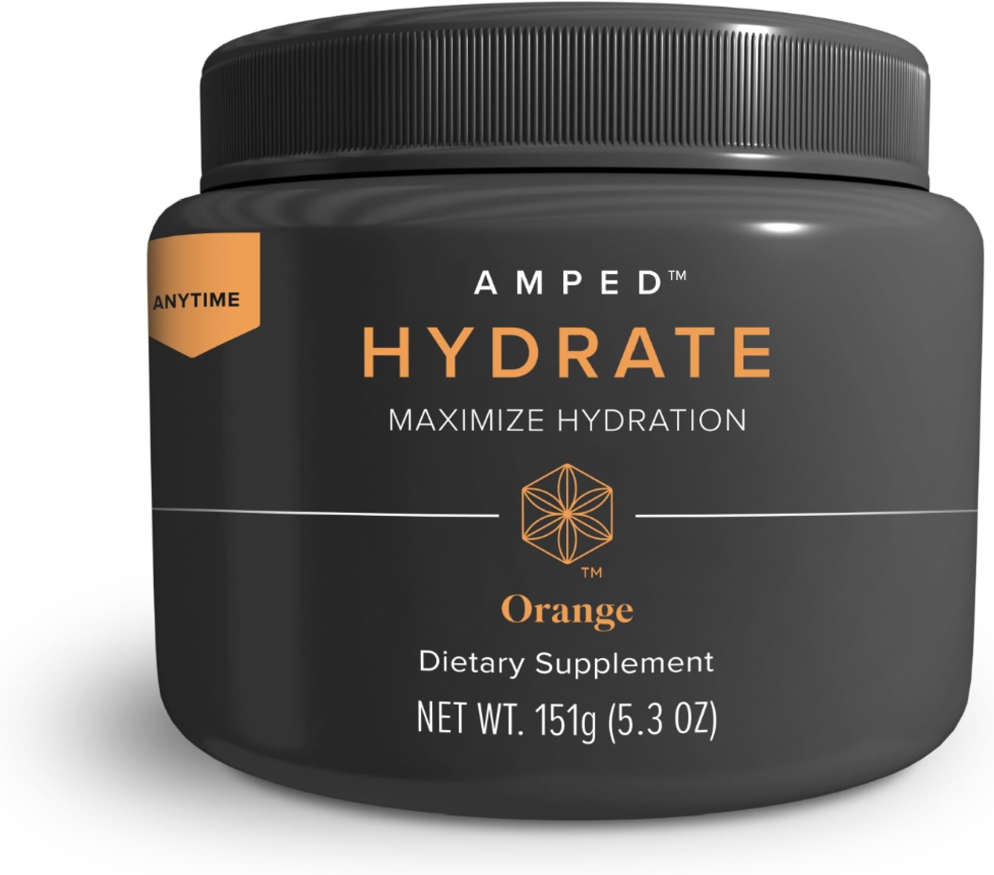 Isagenix Amped Hydrate - A Superfruit Blend with Electrolytes to Refresh and Replenish - 5 oz Canister - 24 Servings - Orange Flavor