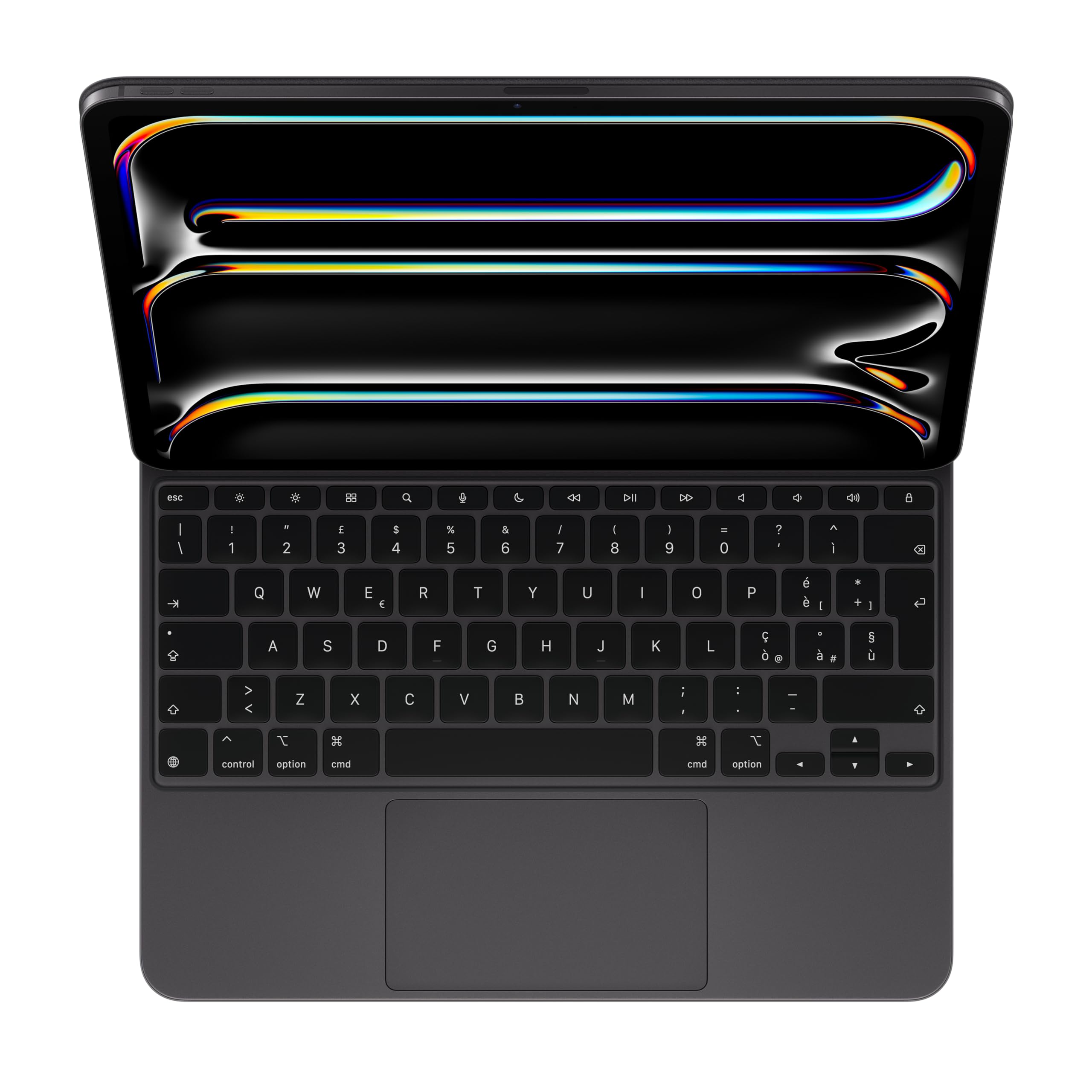 Apple Magic Keyboard per iPad Pro 13'' (M4), comodissima per scrivere e con trackpad integrato, tasti funzione, Italiano — Nero