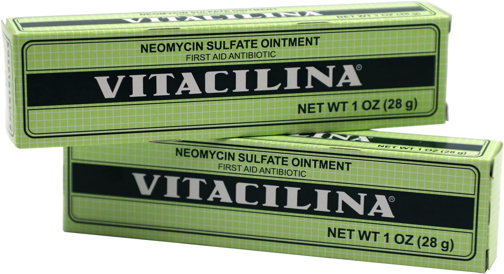 VITACILINA, First Aid Antibiotic, Skin Ointment to Help you Treat Minor Scrapes, Cuts, Burns, Prevent Infections, Skin Unguent, 2-Pack of 1 Oz, Tubes, 2 Count