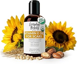 Aceite orgánico de vitamina E para cicatrices...