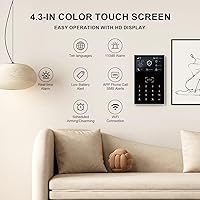 Vista 2 de Home Security System with Instant Tuya App Alerts & WiFi+GSM4G,Easy to Install WiFi4G Alarm System with Instant Tuya App Alerts,Door and Window