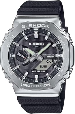G-Shock Casio G-Steel Solar Connected Black Dial Black Resin Strap Watch - GBM2100-1A